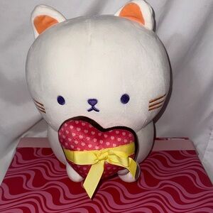 Mimicoco Valentines Day Luna Cat Weighted Plush NWOT